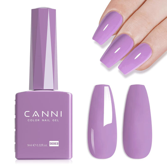 CANNI Purple Wisteria Nail Gel Polish – High Gloss Soak Off UV LED Gel, Long-Lasting Salon Manicure DIY Nail Art Gel Polish For Women
