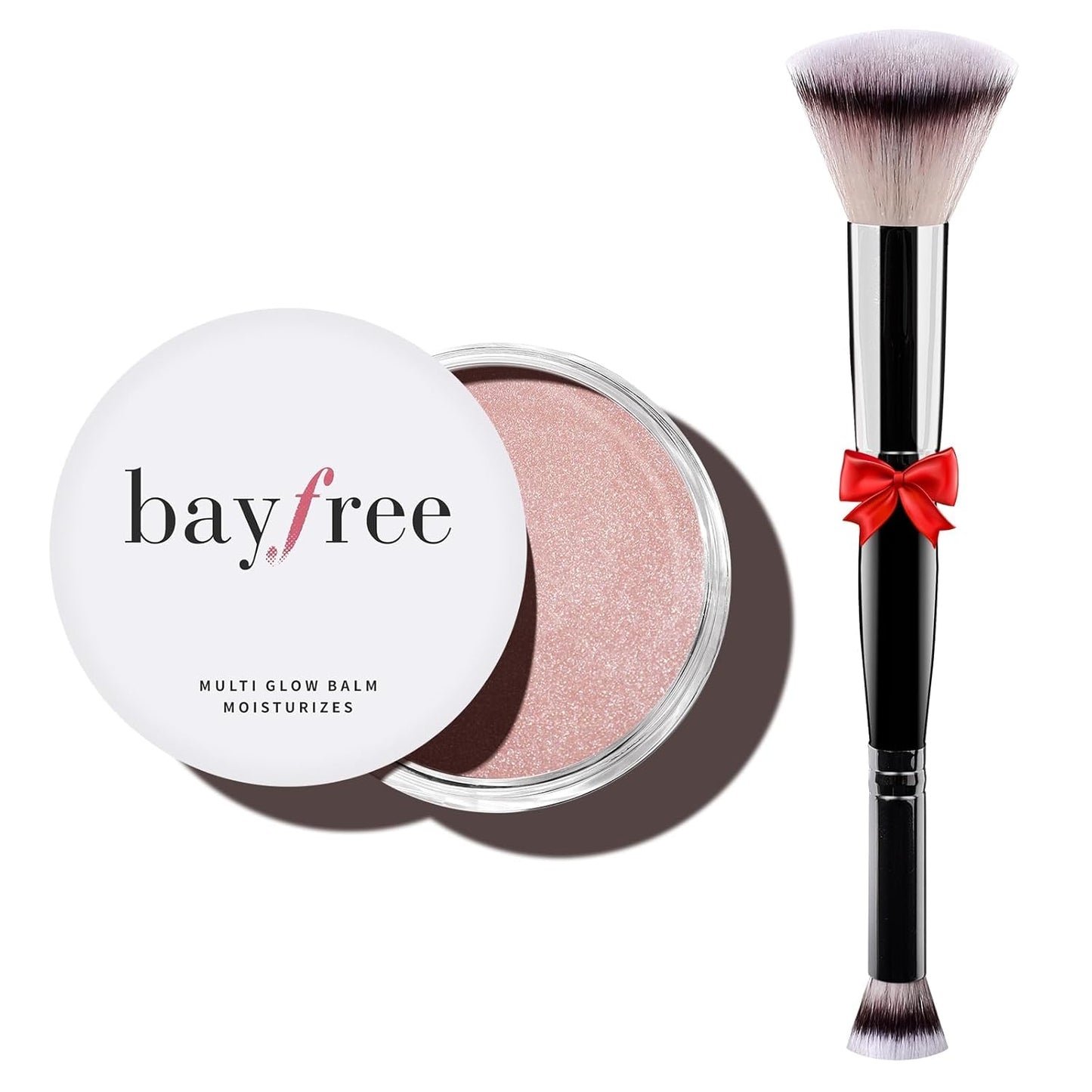 Multi Glow Balm Set, Cream Blush with Double-ended Brush, Radiant Finish, Hydrating, Creamy, Radiant Finish, Lightweight & Blendable Color, Face Balm
