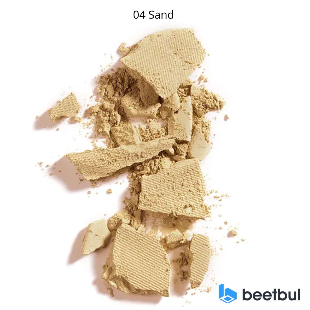 Beetbul Makeup & Exfoliation Kit - Bissú Compact Powder + 1 Medium Velvet Puff + 2 Finger Puffs + 1 Facial Exfoliating Sponge (04 Sand, One Size)