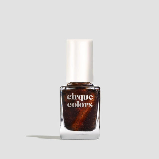Cirque Colors Eye of the Beholder - Dark Brown Magnetic Multichrome Nail Polish - 0.37 Fl Oz (11 mL) - Vegan & Cruelty-Free