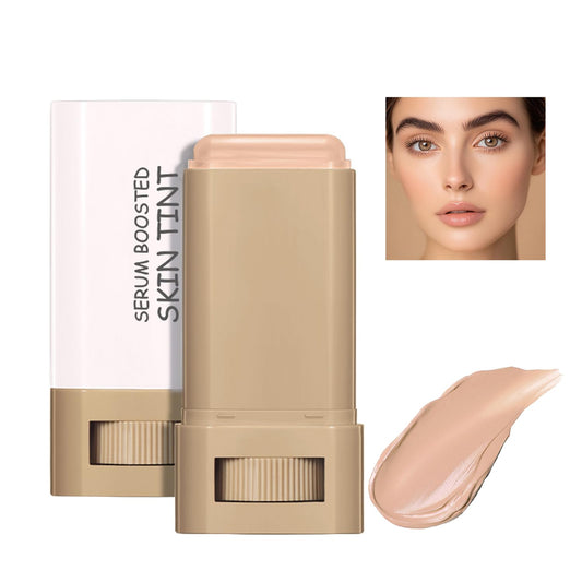 Foundation Stick - Skin Tint & Contour Stick, Serum-Boosted Beauty Balm, Buildable Coverage, Natural Finish, Long-Lasting Wear, For Many Skin Tones (05#)