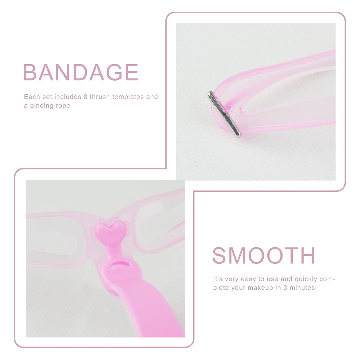 8-Style Eyebrow Shaping Kit, Eyebrow Stencils, Washable Reusable Drawing Guide Card with Handle and Strap, for Women's Beauty and Personal Care