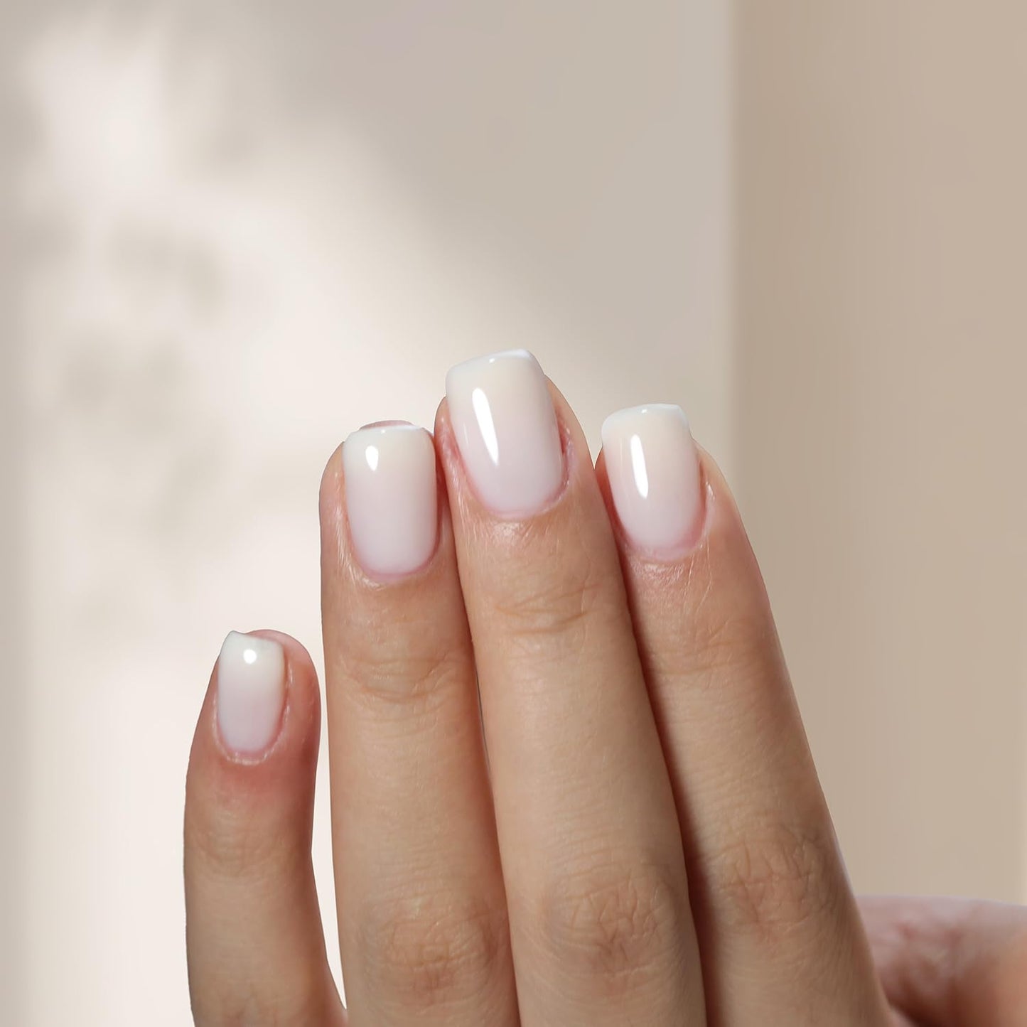 FZANEST Rubber Base Gel For Nails Builder Nail Sheer Jelly Cream White Color Elastic Rubber Base Coat for Nail Strengthener Extension