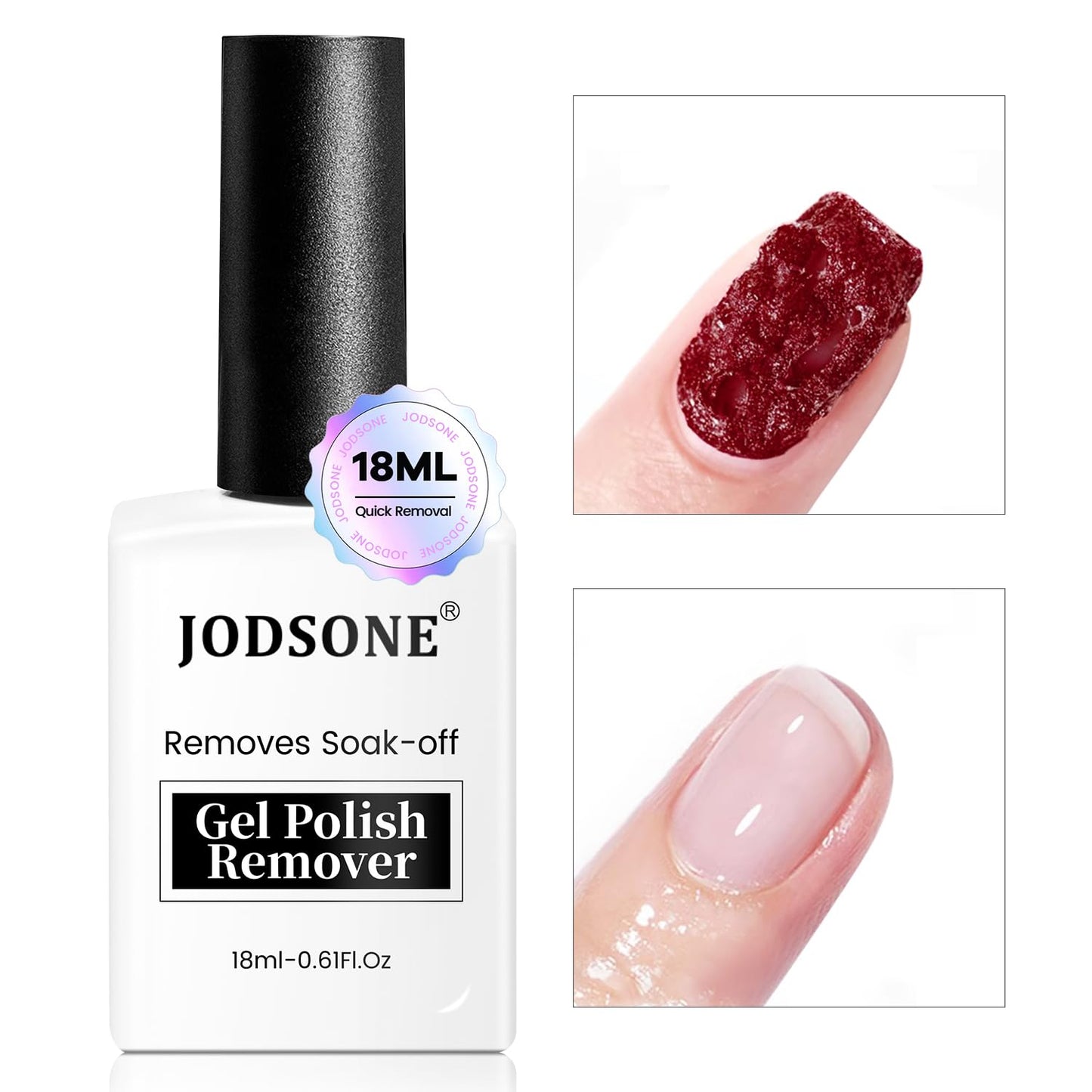 JODSONE 18ML Gel Nail Polish Remover No Need Soaking or Wrapping Gel Remove Within 2-5 Minutes Gel Nail Remover Easy And Quick Remove