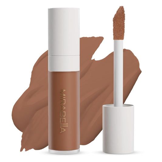 Mirabella Invincible For All Perfecting Under Eye Concealer Full Coverage - Hydrating Makeup Concealer for Dark Circles, Fine Lines & Wrinkles w/Hyaluronic Acid - Deep D210