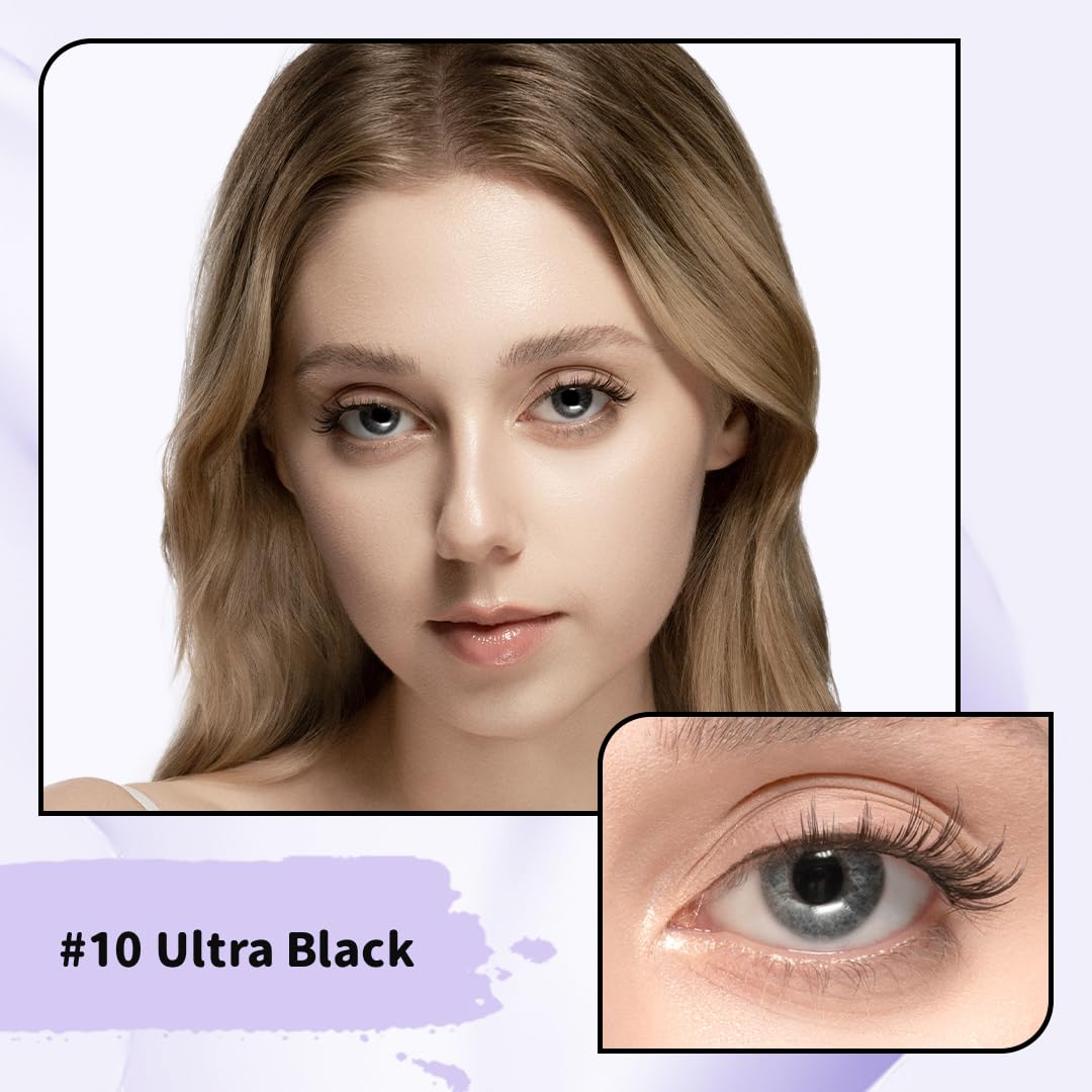 Soft Magnetic Eyelashes Kit with Applicator, No.10 Ultra Black BearisBug, Reusable Glue-free Wispy Magnetic Lashes, Cruelty-free False Lashes, Waterproof, Lightweight, Suit for Heavy Makeup