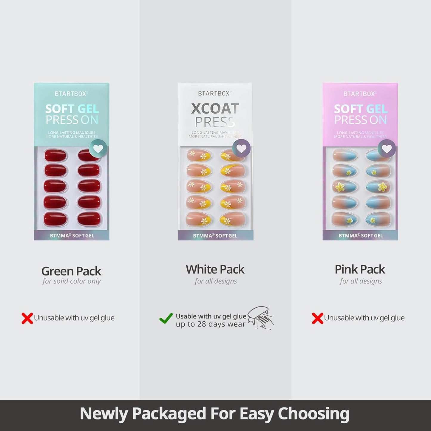 BTArtbox Extra Short Almond Press On Nails - Brown Cat Eye Press On Nails with Glue for Women, Opaque Soft Gel Glue On Nails in 16 Sizes - 32 Stick On Nails Kit, Heart Coffee Art