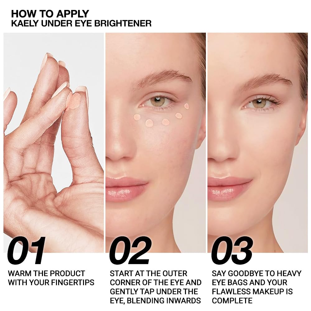 evpct 2Pcs under Eye Brightener, Nourishing Luminous under Eye Concealer Color Corrector for Dark Circles, Waterproof Naturactor Concealer Pot make up for face Eye Ring corrector de ojeras, 05# & 08#