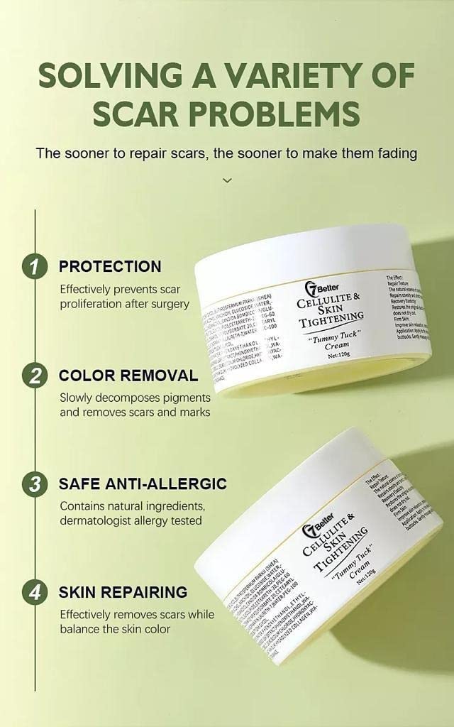 Stretch Marks and Scars Removal Cream for Pregnancy - Scars Repair, Abdominal Firming, and Gentle Stretch Marks Eradication Skincare Body