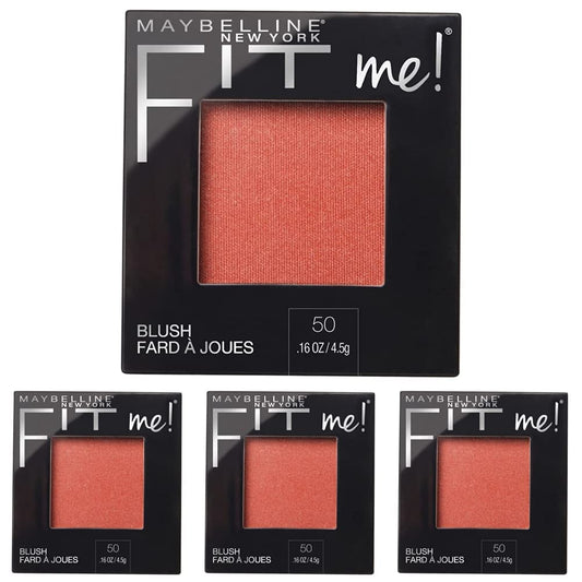 Maybelline Fit Me Blush, Lightweight, Smooth, Blendable, Long-lasting All-Day Face Enhancing Makeup Color, Wine, 1 Count (Pack of 4)