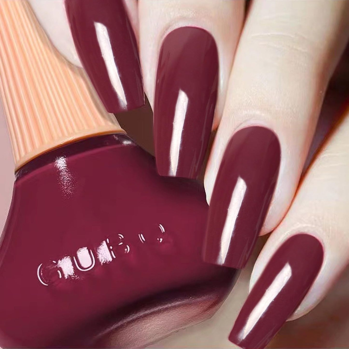 Major Dijit Quick Dry Nail Polish Wine Red Summer Nail Lacquer for Nail Art Regular Nail Polish 0.41 fl oz.