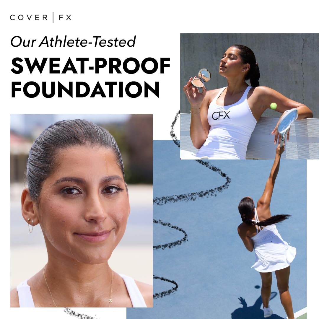 COVER FX Total Cover Cream Foundation - Shade M2 - Buildable Coverage - Natural Finish - Oil-Free - Sweat-Proof