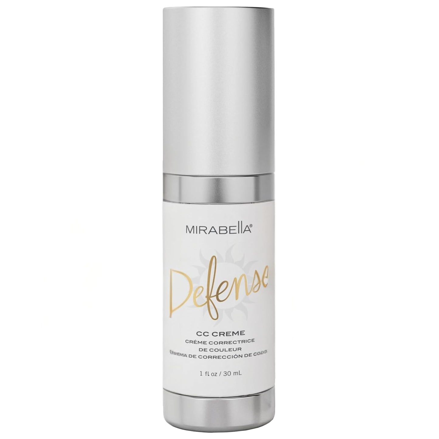 Mirabella Defense CC Creme Full Coverage Foundation with SPF 20, CC Cream Foundation with Sunscreen & Hyaluronic Acid, Oil Control with Salicylic Acid - Fair