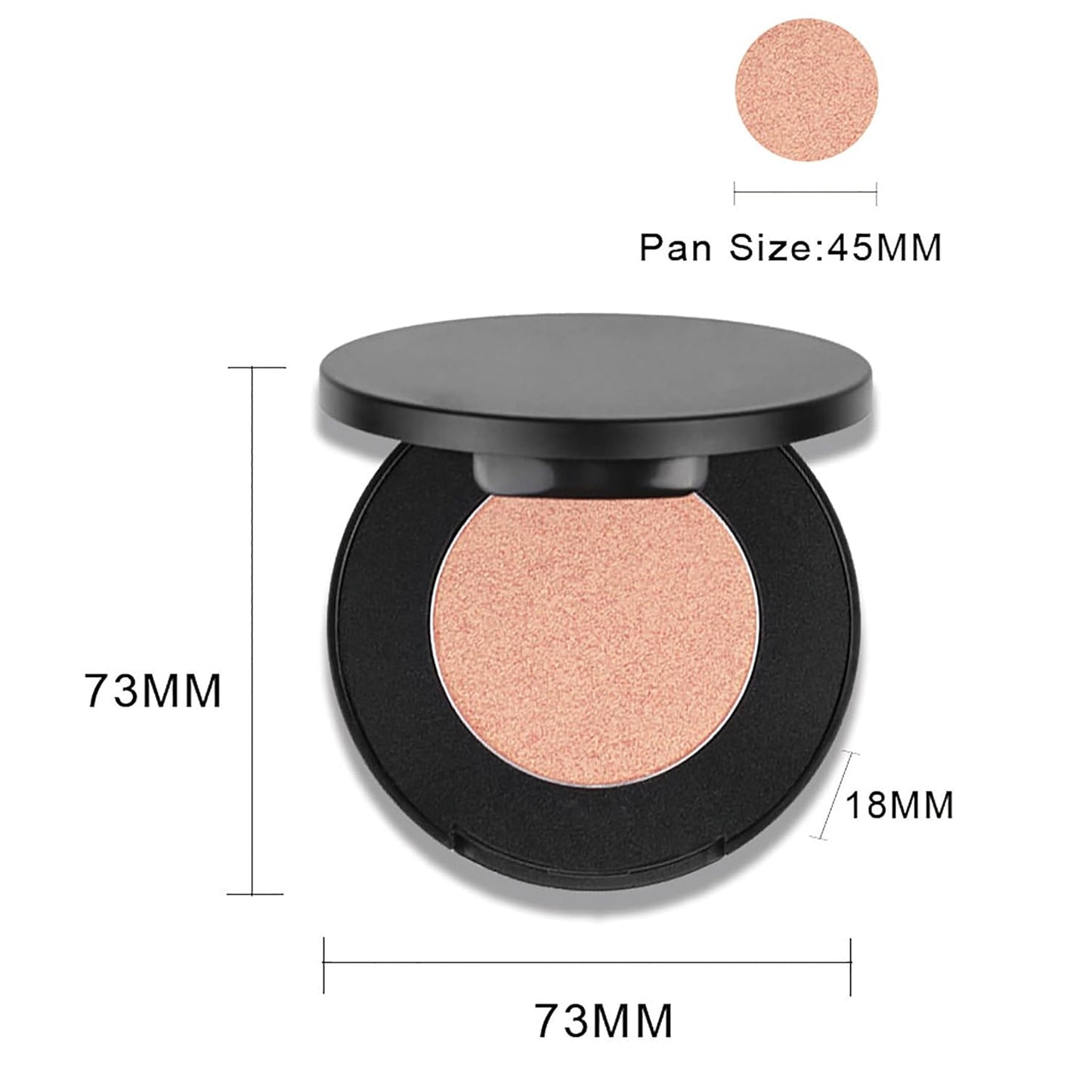 Face Highlighter Powder Palette, Glossy Glitter Illuminator Powder, Shimmer Shades for Face Highlighter Makeup, Highly Pigmented Natural Shiny Highlight Makeup Illuminator Highlighter 3
