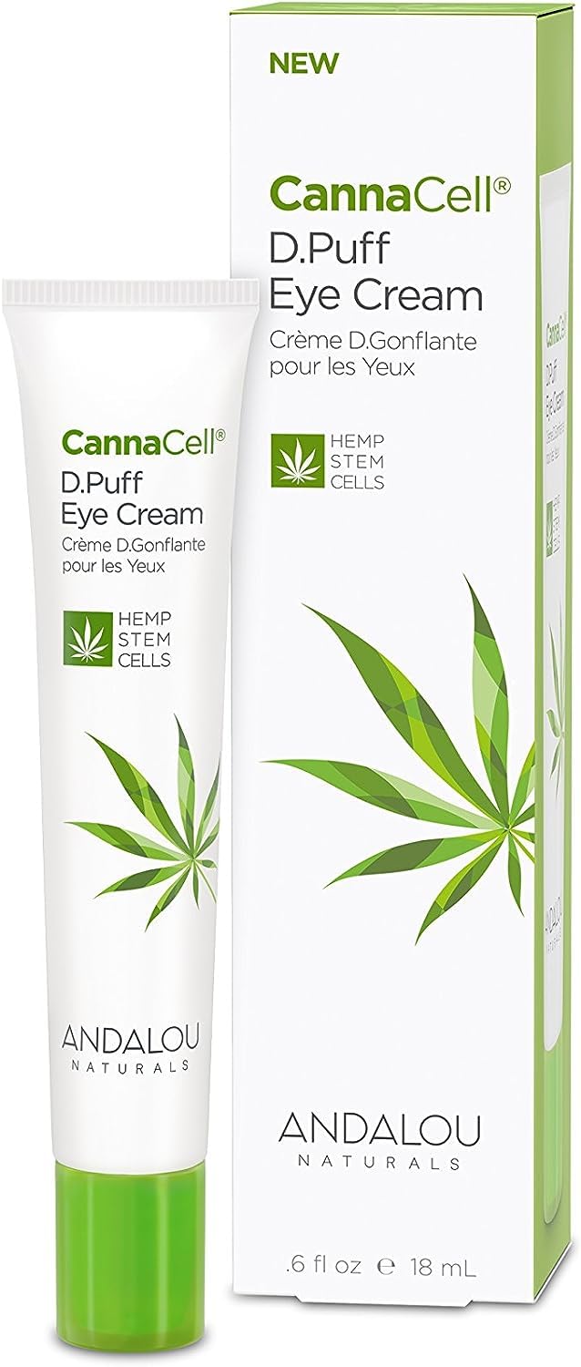 Andalou Naturals CannaCell D.puff Eye Cream, 0.6 Ounce