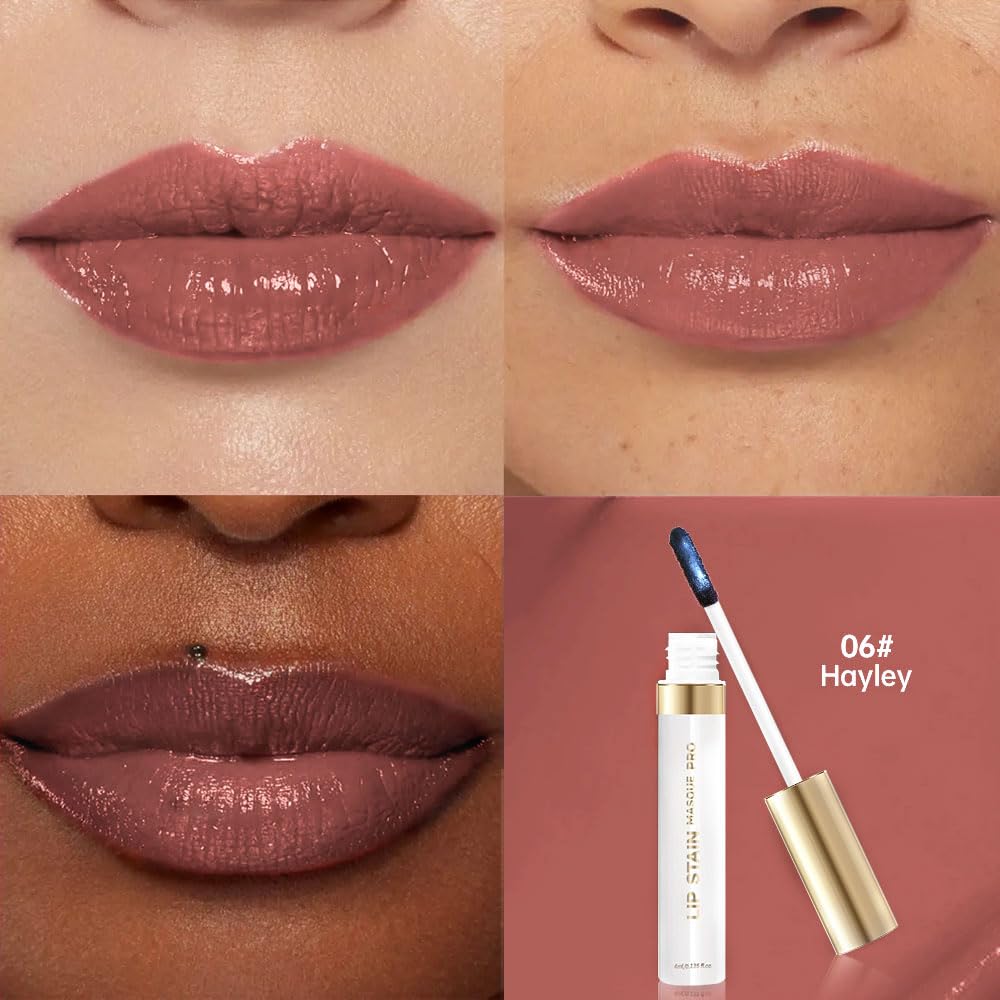 Lip Stain Peel Off – Long Lasting Waterproof Lip Tint, Smudge Proof Transfer Resistant Lip Stains Tattoo,High Pigment Matte Lip Color, Kiss Proof Peel Off Lip Stain Masque,All-Day Stay Lip Makeup 06#