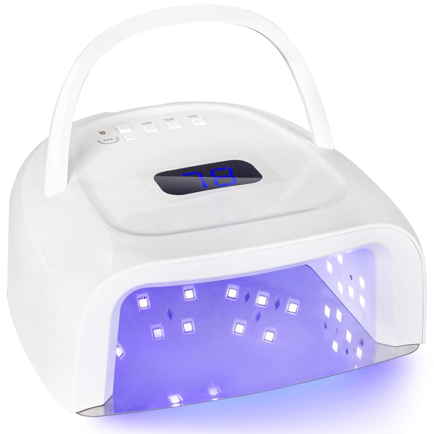 Cordless UV LED Nail Lamp, 60W Rechargeable Nail Dryer Nail Polish Curing Light for Manicure with Auto Sensor & 4 Timer Modes Salon & Home