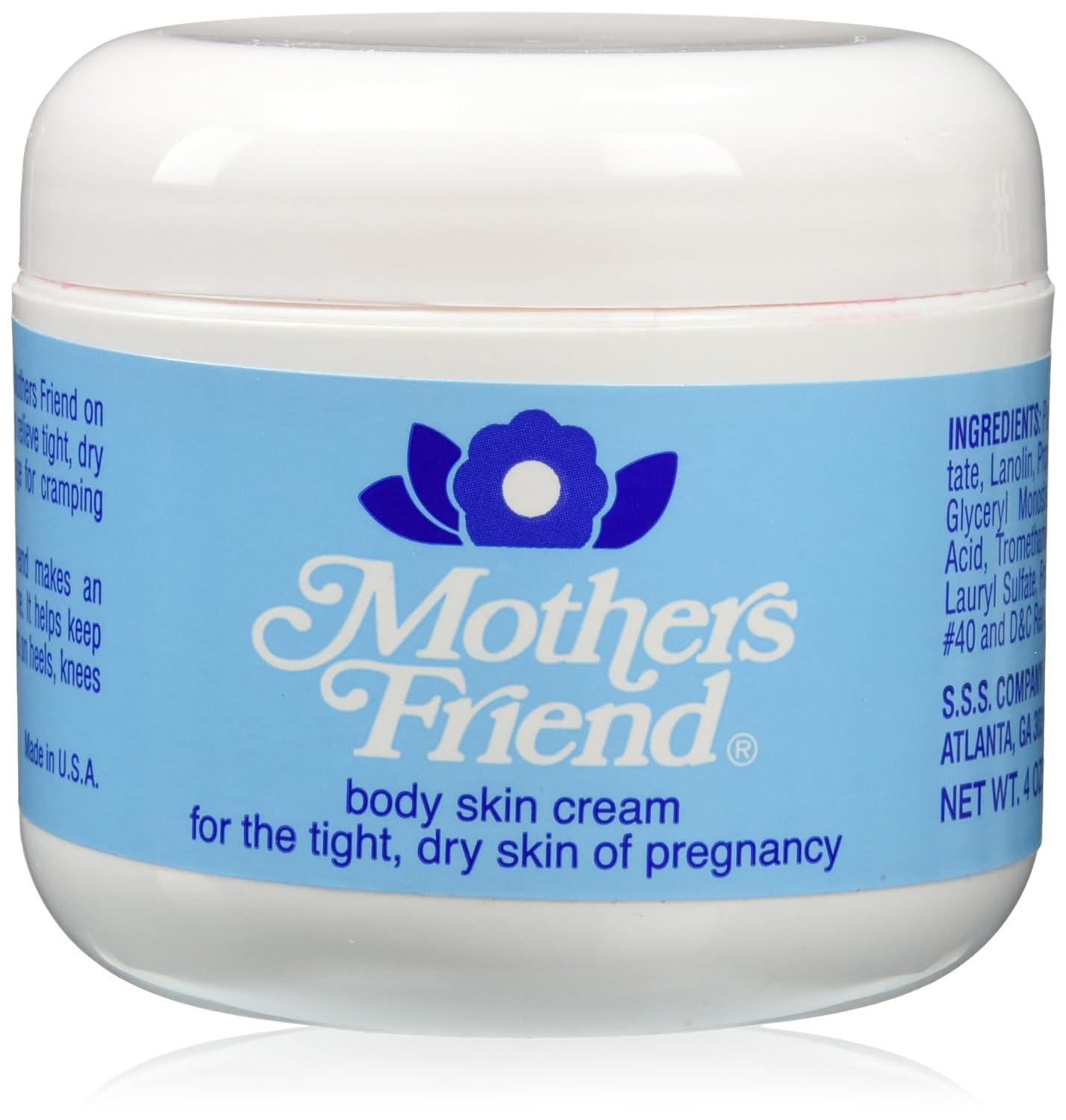 1 Pack of Mothers Friend Body and Skin Cream, for Stretched Tight and Dry Skin of Pregnancy