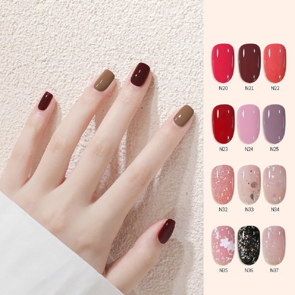 Nail Polish set - Nail Lacquer Quick Dry, Full Size, Vibrant, Colorful, Trendy, Glitter, Glossy, Metallic, Matte Nail Art Nail Shades (N26 Reddish brown, 52g)