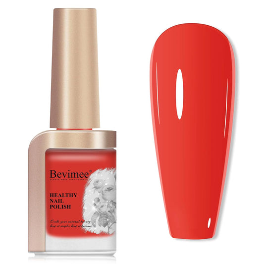 Nail Polish, Air Quick Dry, Bright Red Color Nail Lacquer Non-Gel Fast Drying Nail Art Polish, Nail Pigment Oil-based Jelly Fingernail Concealer Polish, 1PC 12ML Long Last