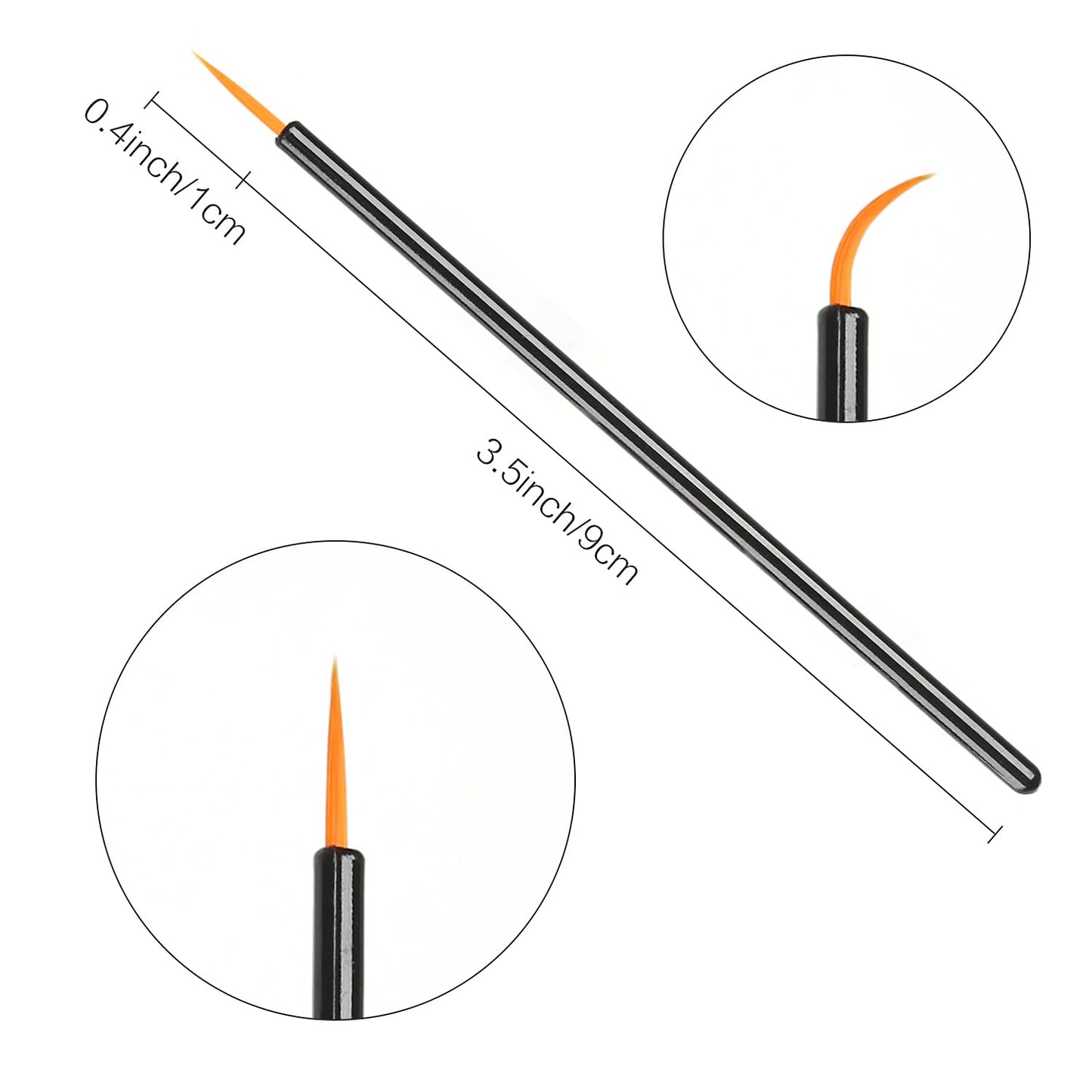 Akstore 200PCS Disposable Eyeline Mascara Brushes Eyelash Brush Wands Applicator Makeup Brush Tool Kits (Black 200PCS)