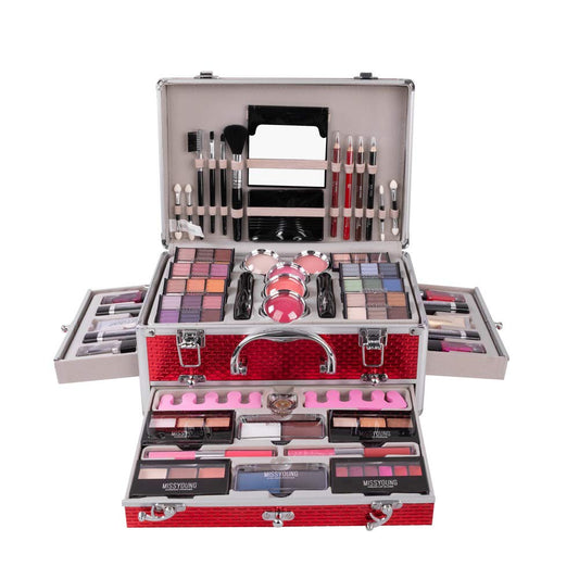All-in-one Holiday Make up Gift Set | Makeup Kit for Women Full Kit Essential Starter Bundle Include Eyeshadow Palette Lipstick Blush Foundation Concealer Face Powder Mascara Lipgloss Brush