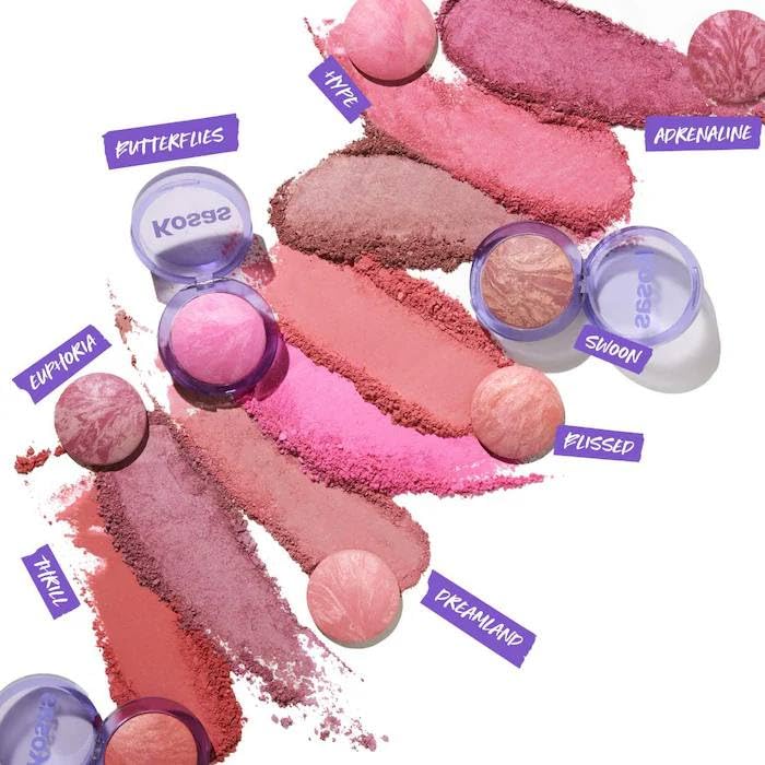 Kosas Blush is Life Baked Talc-Free Dimensional Blush - Adrenaline (hot fuschia), 0.16 Ounce (Pack of 1)