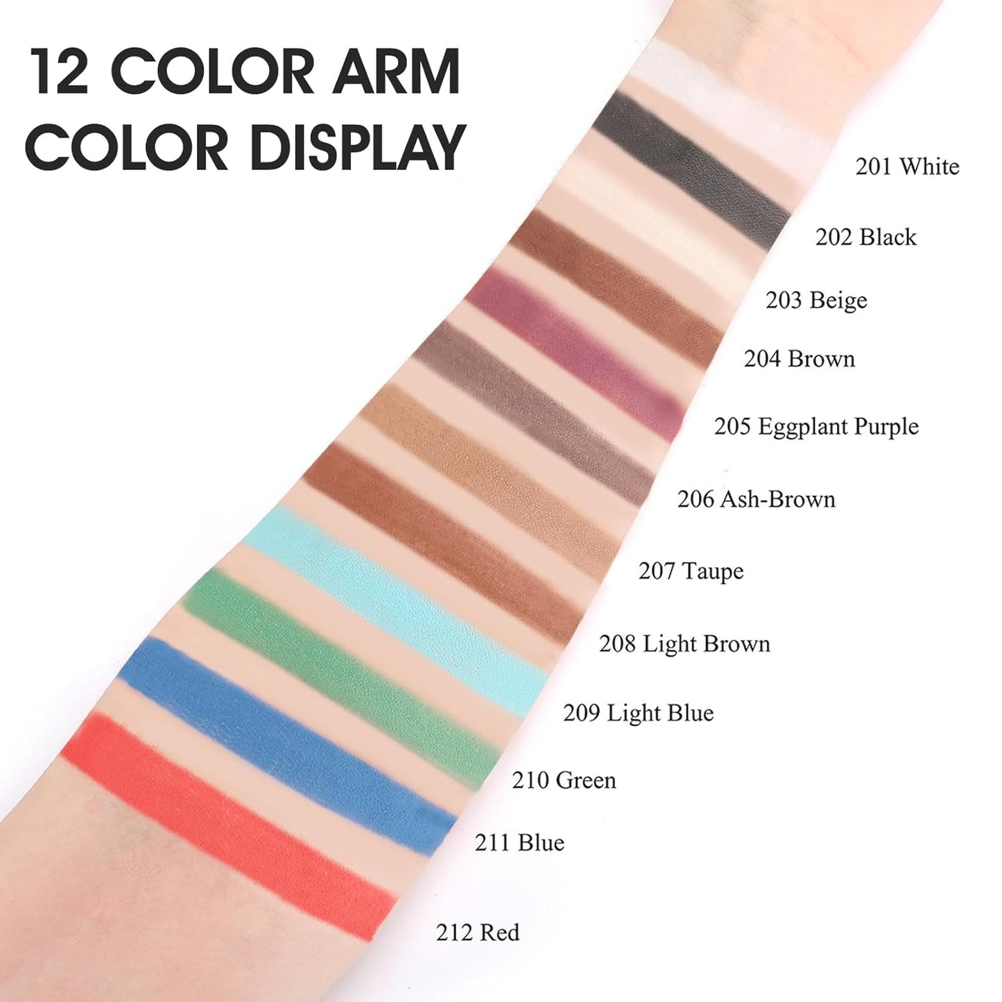 Single Ash-Brown Eyeshadow, Pressed Powder Matte Eye-Shadow Palette Make-up, Blendable Long Lasting High Pigment Ash-Brown Eye Makeup Halloween Eye Paint & Face Body Paint