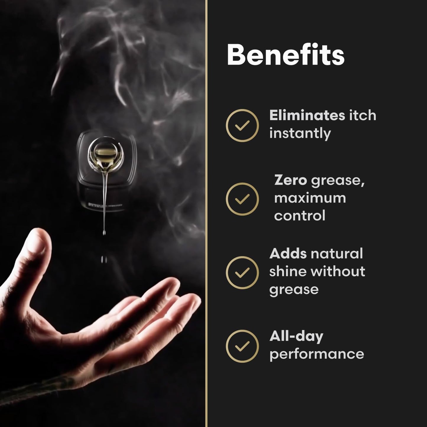 The Beard Struggle - Day Liquid Tonic Beard Oil - Platinum Collection, Aesir's Triumph - Beard Oil for Men - Moisturize, Softens Hair, Reduces Itch - Day Time Beard Growth Oil (1 Fl oz)