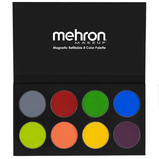 Mehron Makeup Paradise Makeup FX 8 Color Tropical Palette | Magnetic Refillable Body Paint & Face Paint Palette | Professional & Water Activated | Costumes, SFX, Halloween, & Cosplay