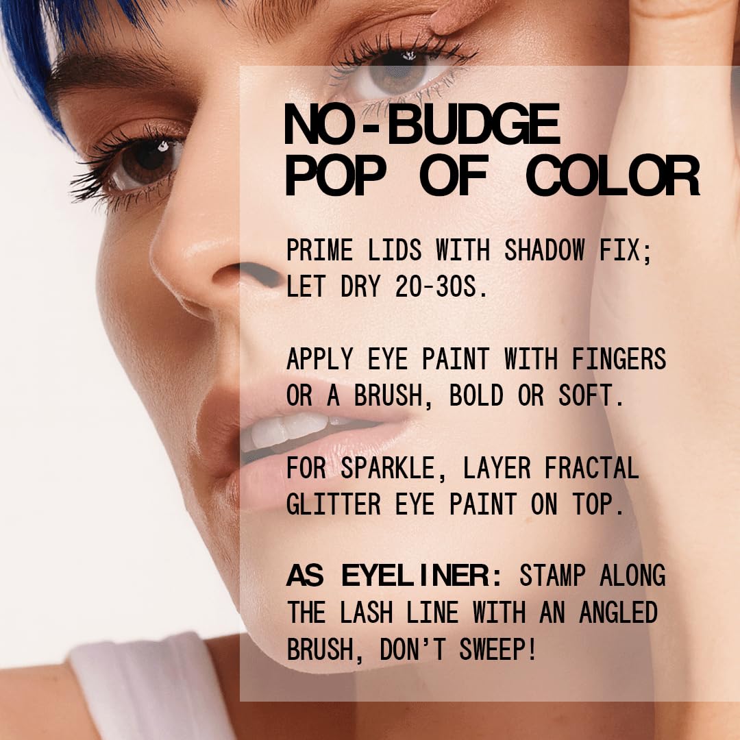 about-face Matte Fluid Eye Paint Blue Monday – High-Pigment Liquid Eyeshadow, Long-Lasting, No-Budge Matte Finish, Vegan & Cruelty-Free (Bright Blue)