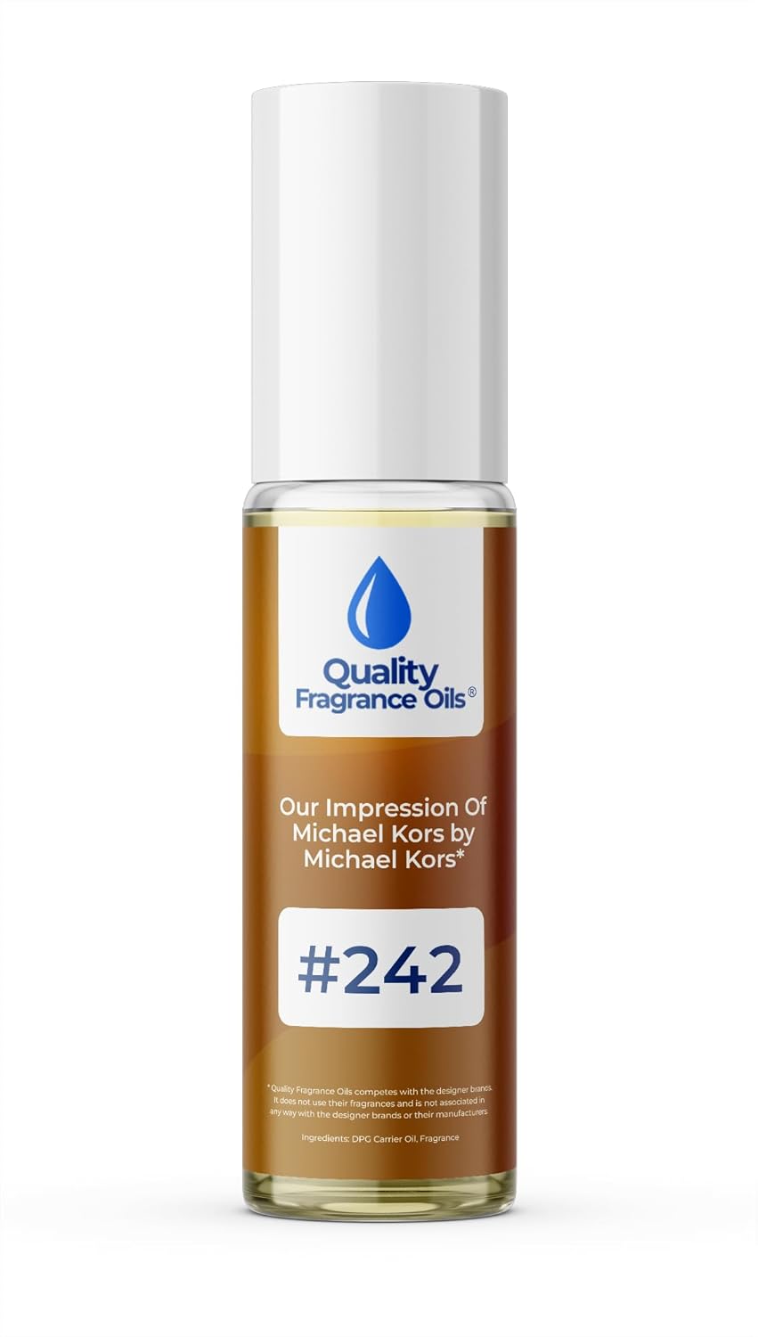 Quality Fragrance Oils' MK for Women Impression #242 | Long-Lasting Perfume Oil, Alcohol-Free, Strong Scent, 10ml Roll-On | Affordable Alternative to Designer Fragrances