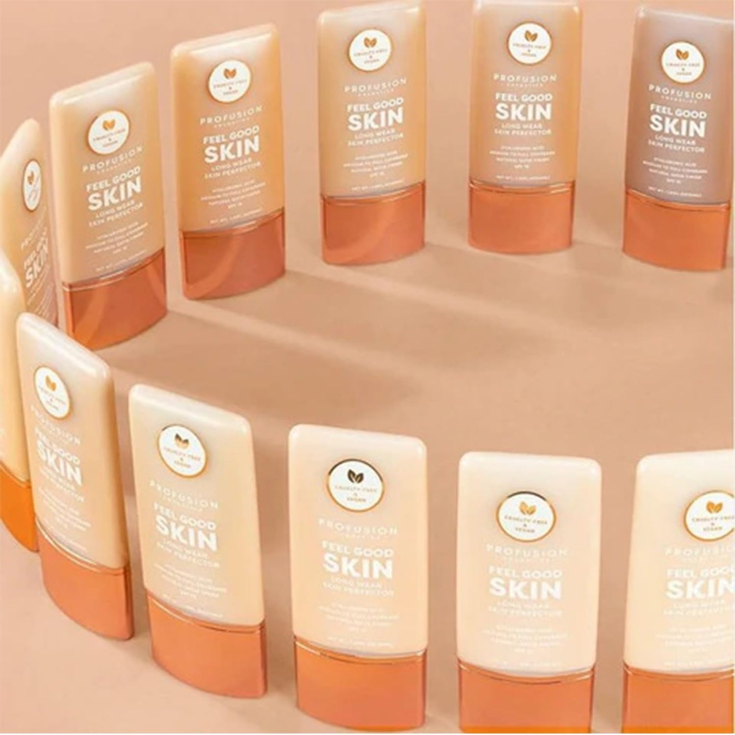 Profusion Cosmetics Lightweight Liquid Foundation for a Flawless and Elegant Radiance, Breathable Makeup for Improves Uneven Skin Tone, Cruelty-Free - Tan 5