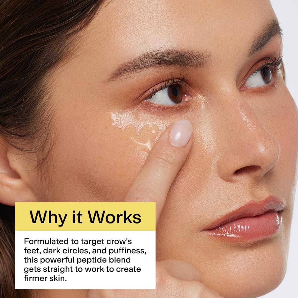 CLEARSTEM - BRIGHTEYES - Eye Gel - Nourishing Eye Cream - Lip Renewal - Cooling Gel - Stem Cells Blend - Peptides, Collagen, Aloe Vera - Gluten Free - Beauty, Self Care, Skin Care - 0.6 fl oz