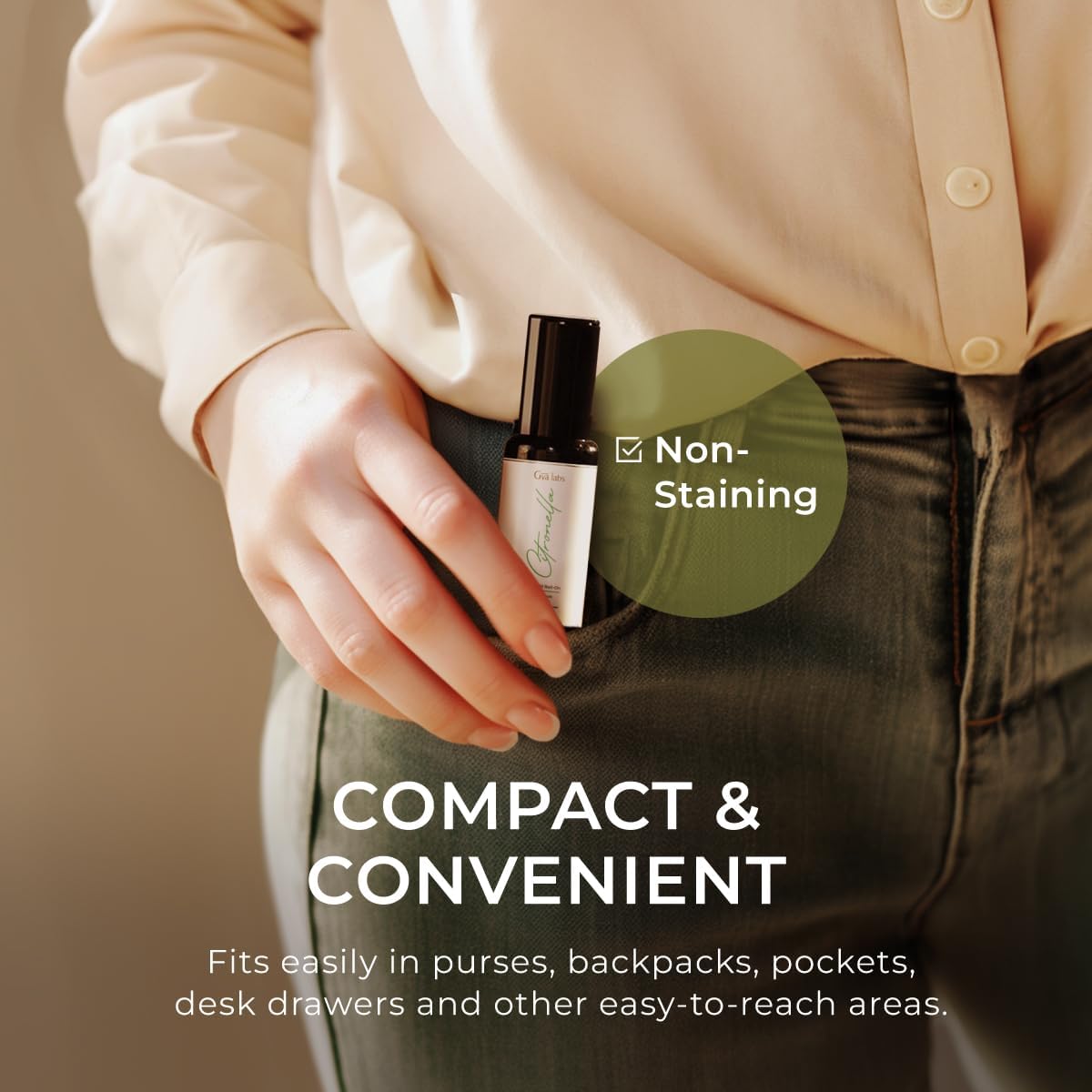 Gya Labs Citronella Essential Oil Roll on - 100% Pure Natural Citronella Oil Roller - Energizing Aromatherapy for Outdoor Protection, Travel Size (0.34 Fl Oz)