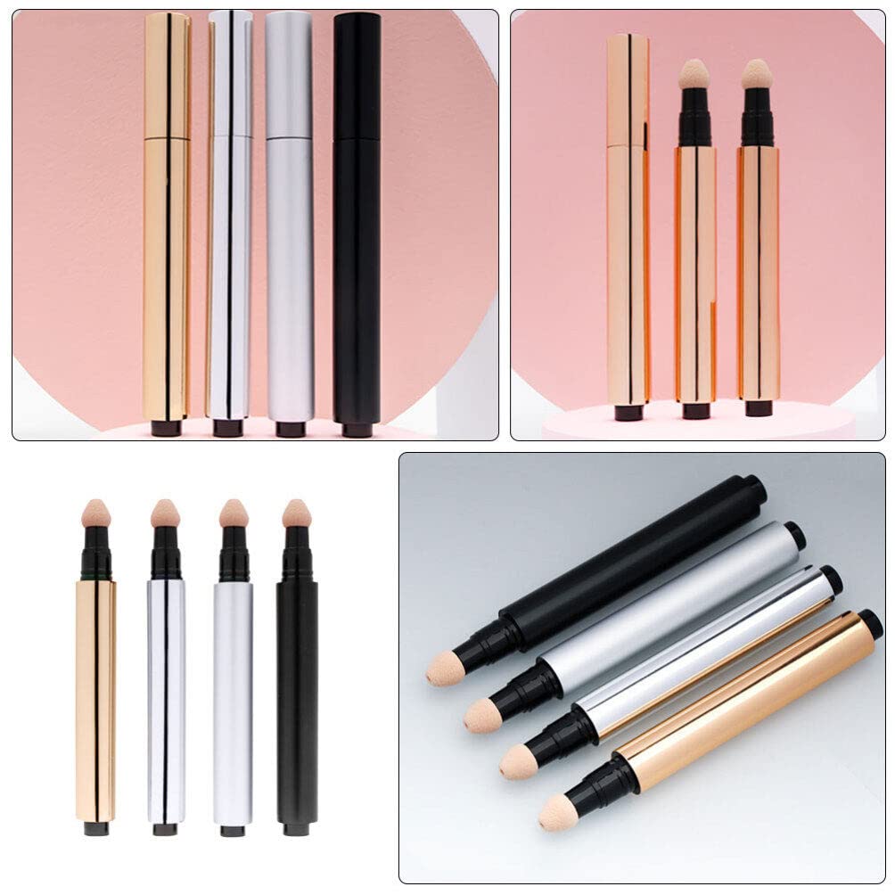 Beaupretty 4Pcs 3ml Empty DIY Cosmetics Tube Empty BB Cream Bottle Concealer Sub Tube Liquid Foundation Tube,