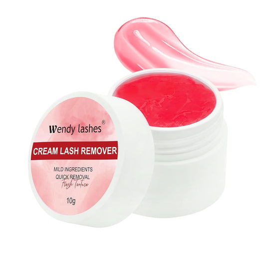 Wendy Lash Remover for Eyelash Extensions: Effectively Cluster Glue Remover Cream, Red No Flavored