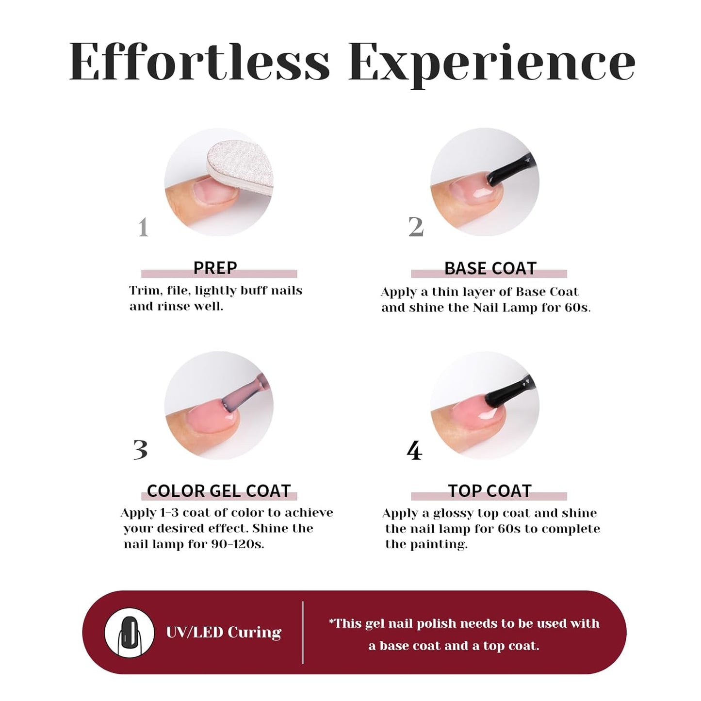 Glitter Red Gel Polish,Sparkly Shimmer Christmas Red Glitter Gel Nail Polish,0.51 Fl Oz Soak Off UV Poinsettia Gel Nail Polish for DIY Nail Art,Holiday Gifts - GP0064