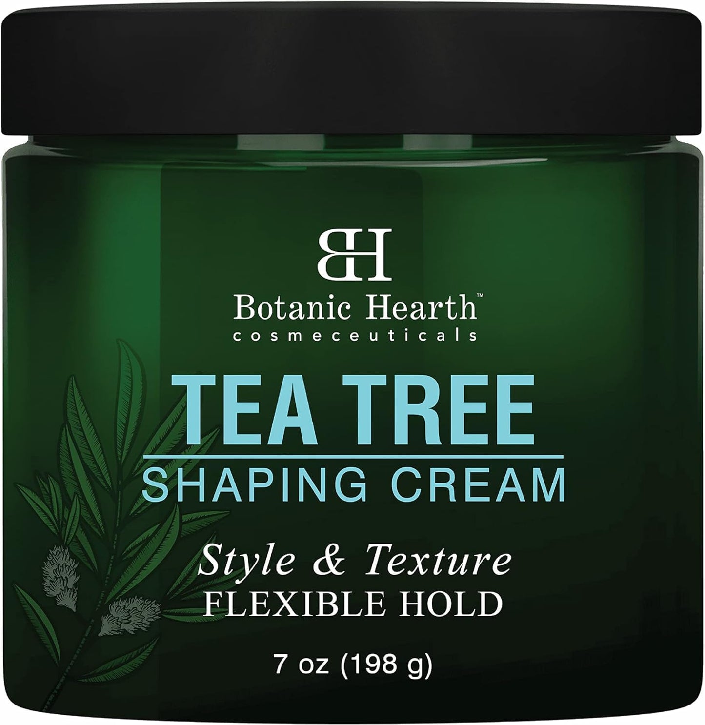 Botanic Hearth Tea Tree Shaping Cream, Hair Styling Cream With Collagen & Biotin | Style & Texture, Strong & Flexible Hold, For All Hair Types | Men And Women | Made In Usa | 7 Oz