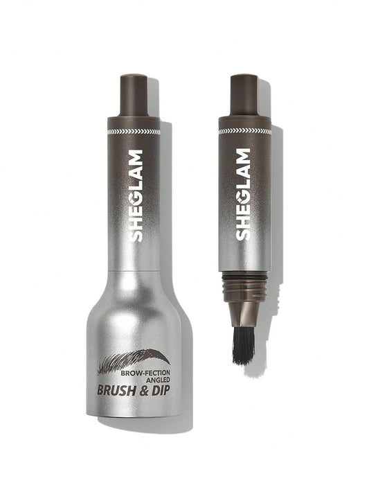 SHEGLAM Brow-Fection Angled Brush & Dip Upgraded Microblading Eyebrow Pen Long Lasting Waterproof Easy To Color-Truffle