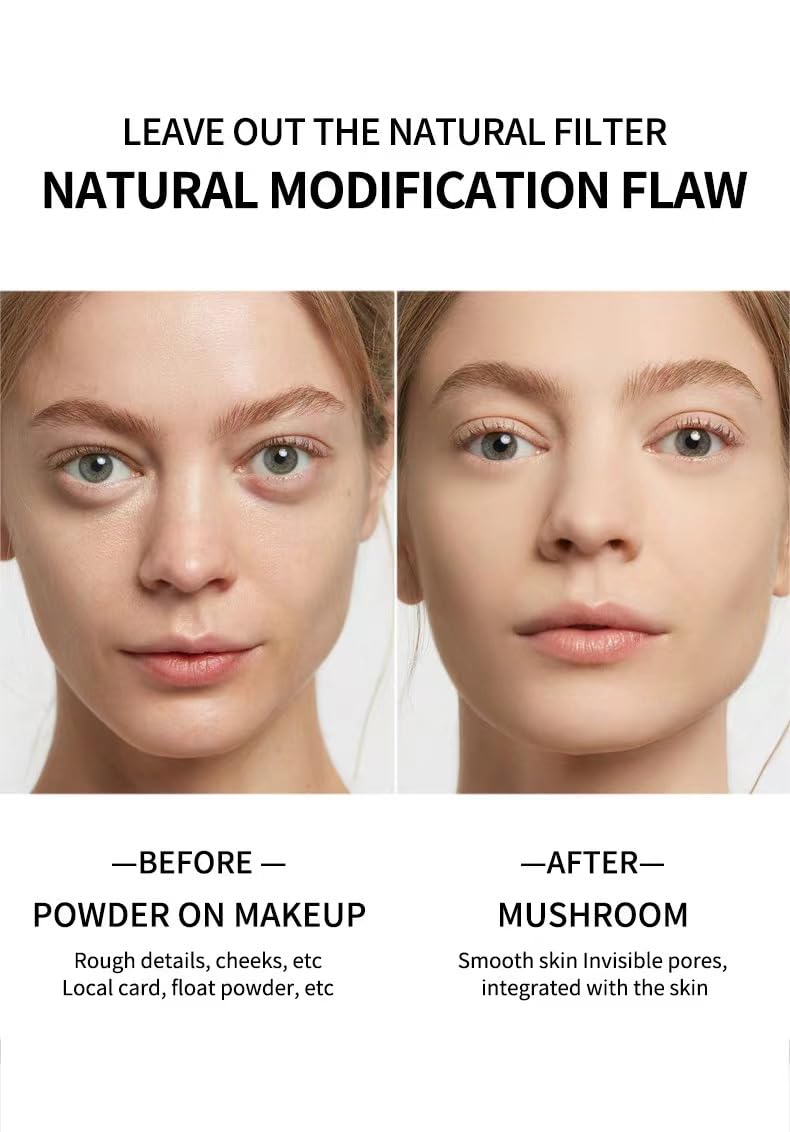 Mushroom Head Air Cushion BB Cream Foundation Cream for Face Makeup Concealer Cushion for Face Comestics Make Up Cushion Compact Ivory