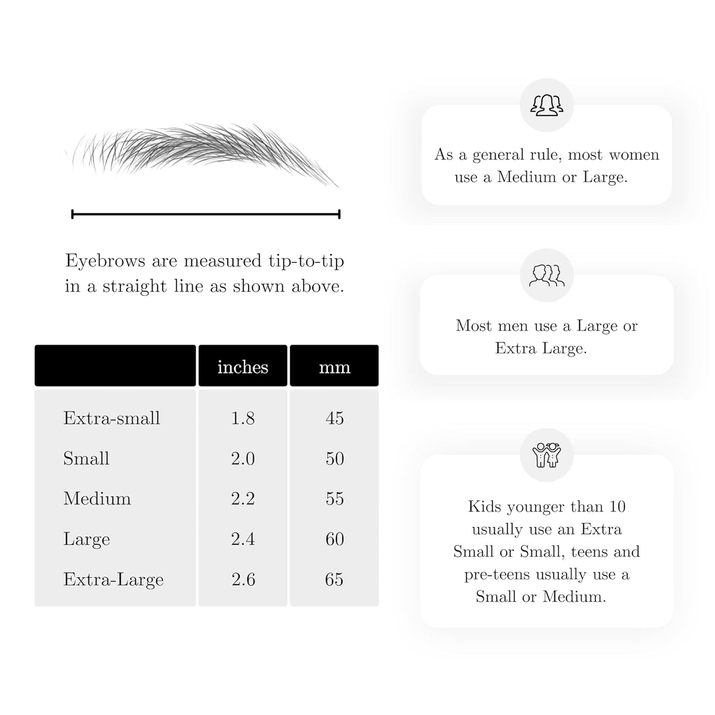 (10 pairs) Medium Brown Temporary Eyebrow Tattoo - Extra Small Size - Waterproof & Smudgeproof - Everyday Brow Style Eyebrow Stickers - Sheet Lasts up to 30 Days - Won't Work on Existing Brows