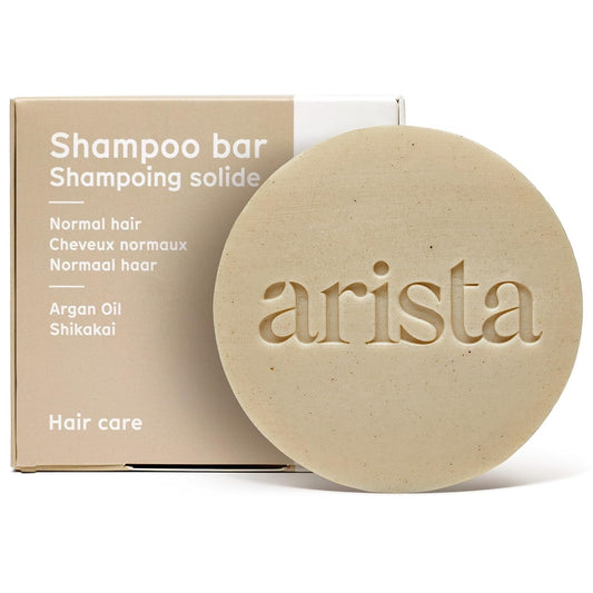 Arista Normal Hair Shampoo Bar | Sulfate-Free, Shikakai & Argan Oil Solid Shampoo Puck | Eco-Friendly, Vegan