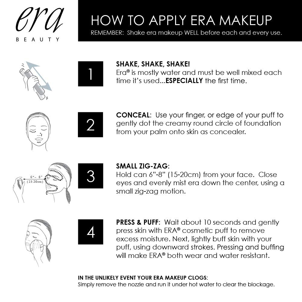 ERA Beauty Everyday Foundation Makeup, Platinum Era Glaze Shimmer,1.5 Ounce
