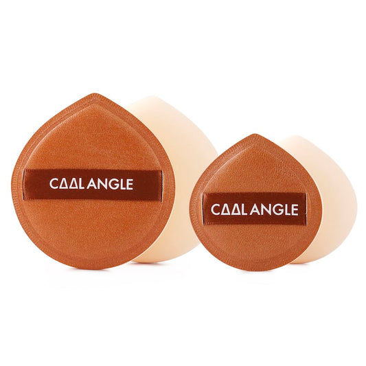 4Pack Brown Makeup Sponge For Foundation Concealer And Powder, Latex Free Blender Sponge For Natural And Easy Makeup Soft Long-lasting, Pack for 2X-Large and 2 Medium