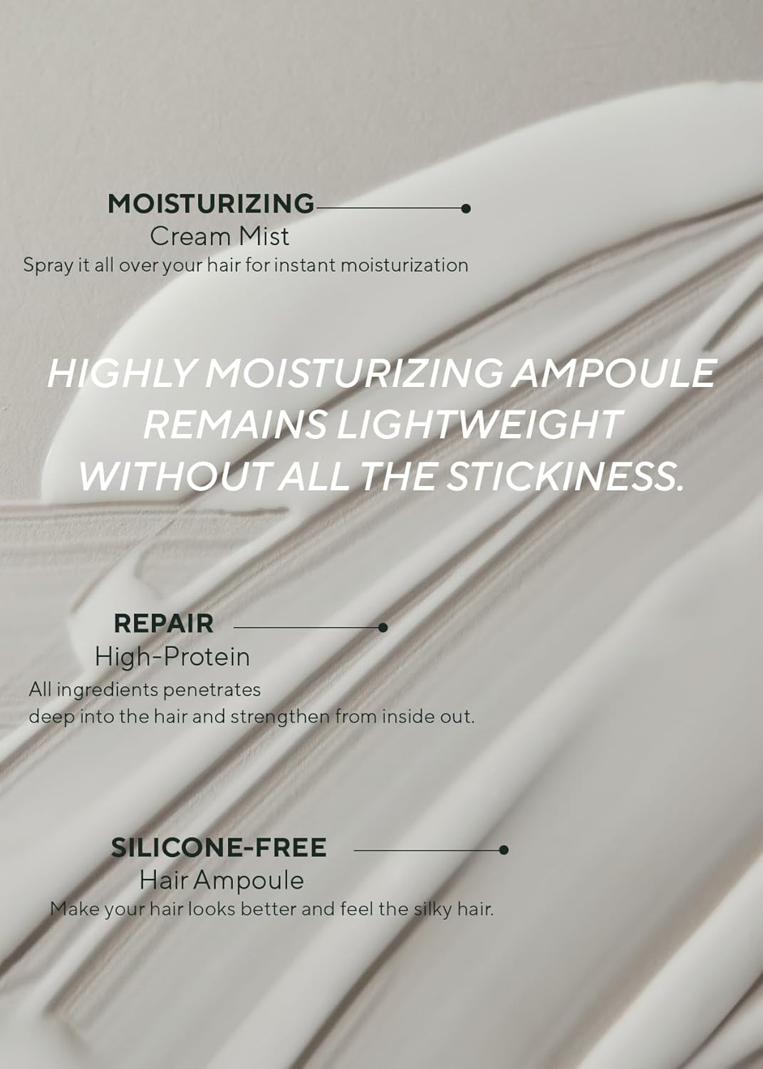 AROMATICA Quinoa Protein Hair Ampoule 3.38 fl. Oz - Vegan Protein Hair Serum for Silky Hair | Nourishing Dry, Damaged Hair | Silicone Free