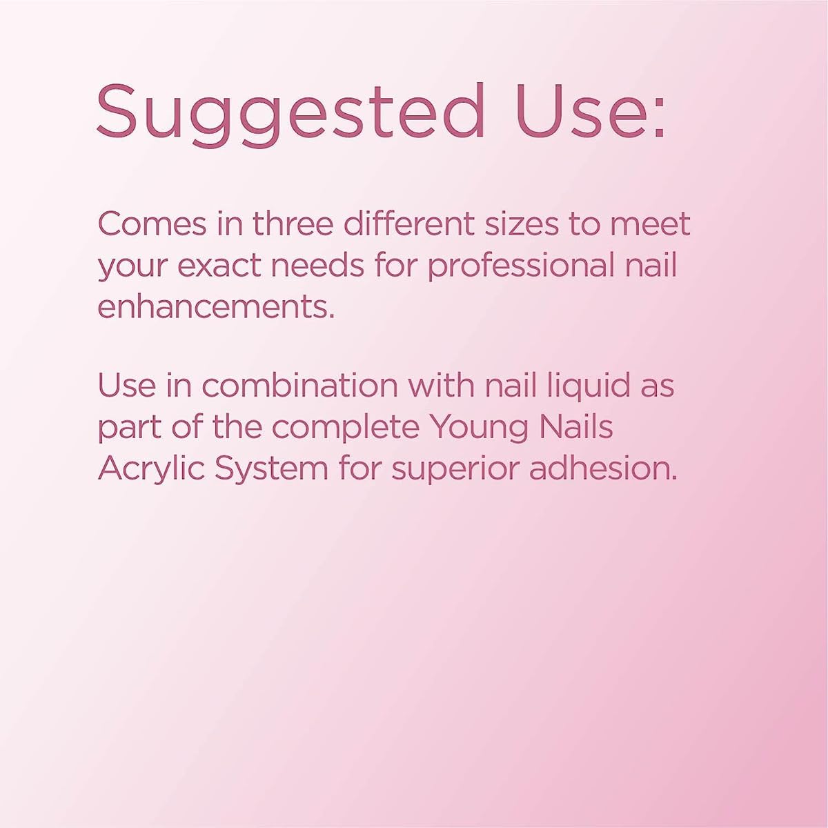 Young Nails Acrylic Cover Powder - Self-Leveling Acrylic Nail Powder, Clear Nude Pink White Acrylic Powder for Nail Extenstion, Professional Grade, Superior Adhesion, Color - Flamingo, 85g