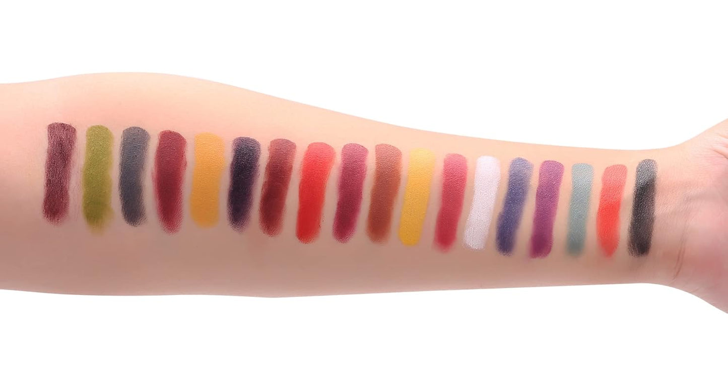 Master FX Palette, 18 Highly Pigmented Cream Colors, Professional SFX Makeup Palette for the Stage, Film, Costumes, Cosplay