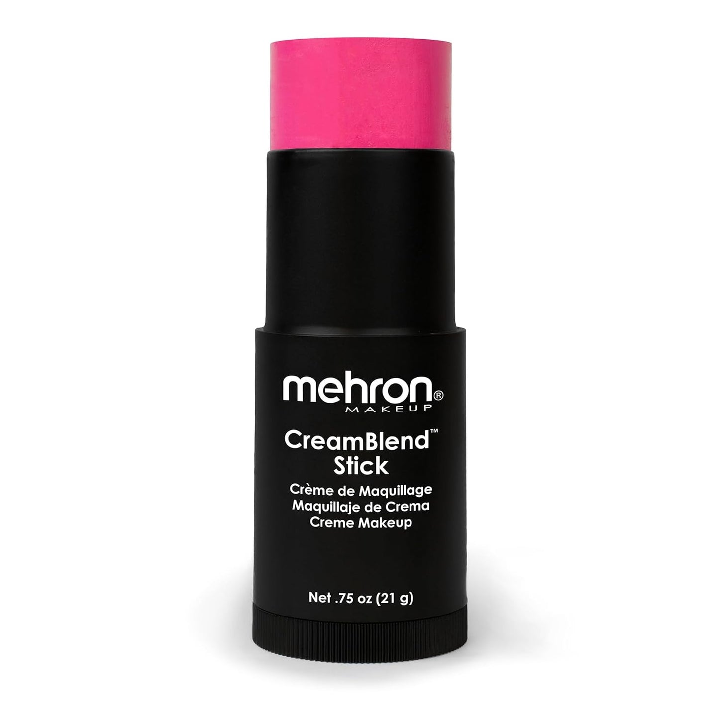 Mehron Makeup CreamBlend Stick | Face Paint, Body Paint, & Foundation Cream Makeup | Body Paint Stick .75 oz (21 g) (Pink)