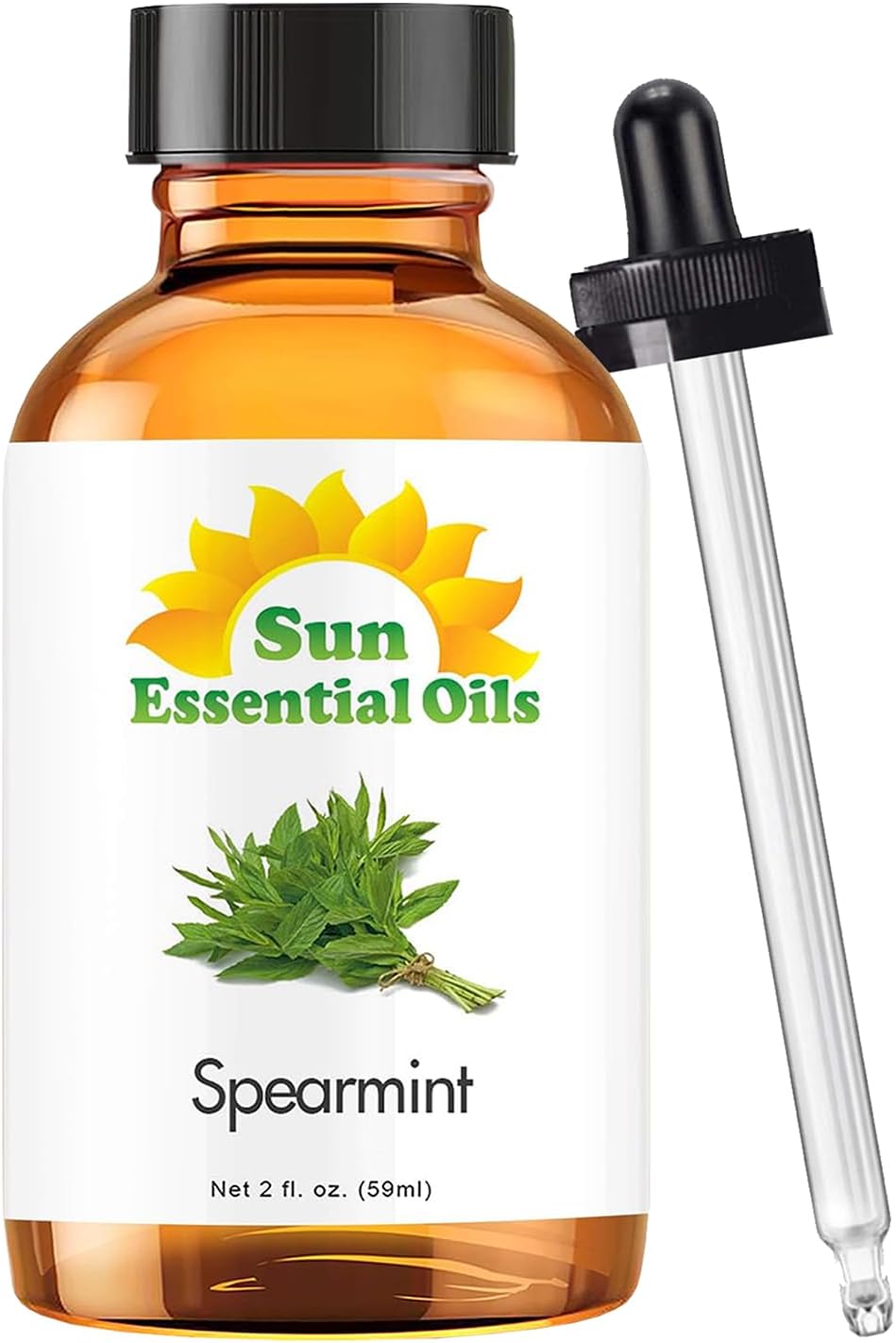 Sun Essential Oils 2oz - Spearmint Essential Oil - 2 Fluid Ounces